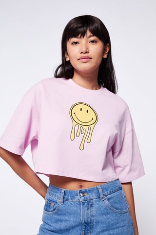 Cropped T-shirt Lichtpaars