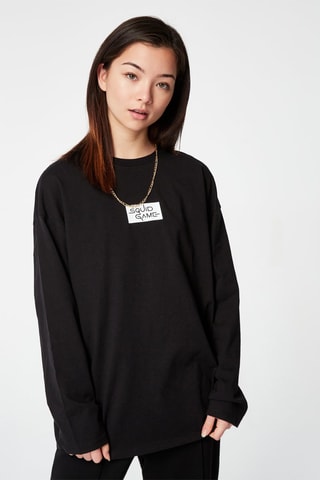 T-shirt Squid Game Zwart