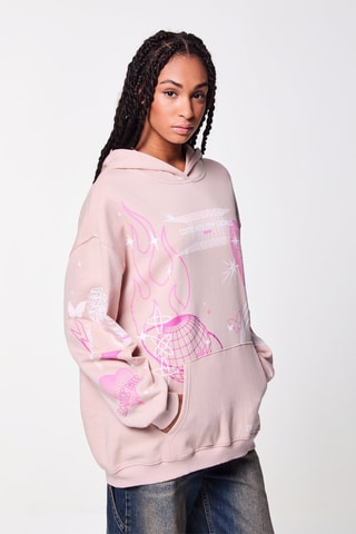 Sweater met Capuchon - Lichtroze