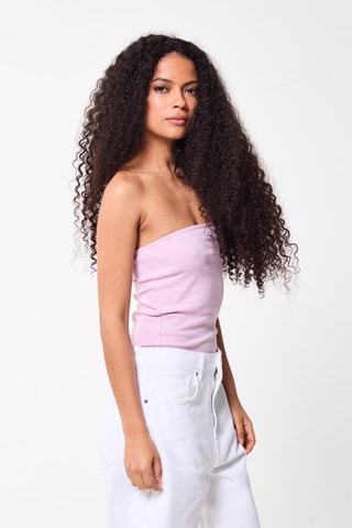 Strapless Top - Poederroze