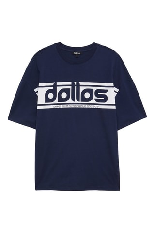 Oversized T-shirt - Marineblauw