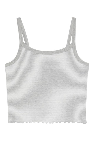 Top Cinzento-claro mesclado