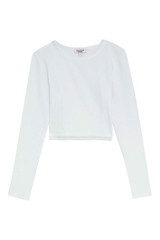 Kort T-shirt Wit