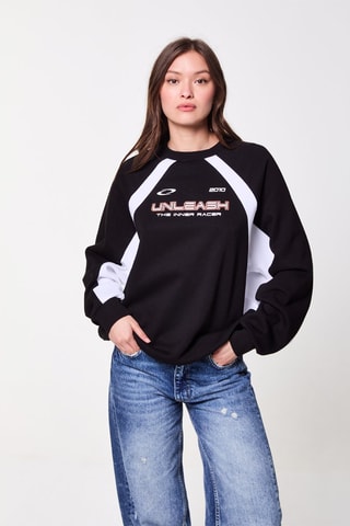 Oversized sweater - Zwart