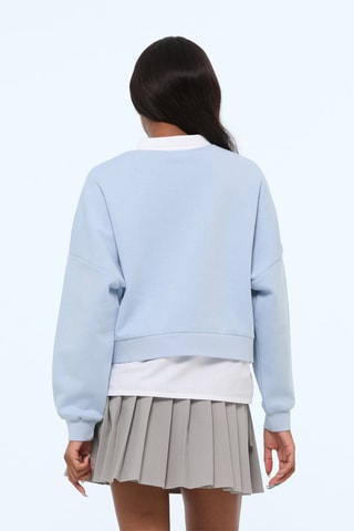 Sweater trompe-l’oeil - Blauwgrijs