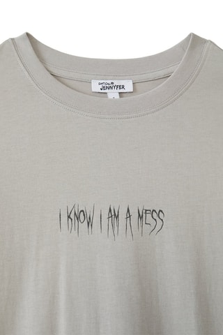 T-shirt Oversized - Lichtgrijs
