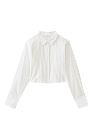 Korte Blouse - Blauw en grijs