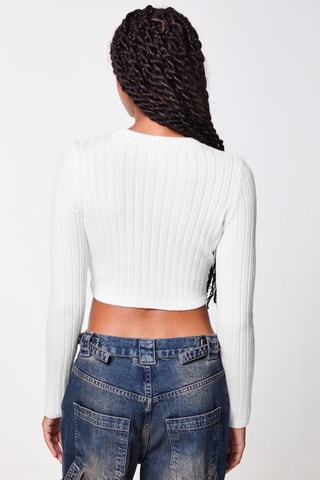 Crop Trui - Wit
