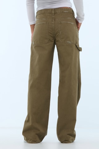 Broek Wide Legs - Donkerkaki