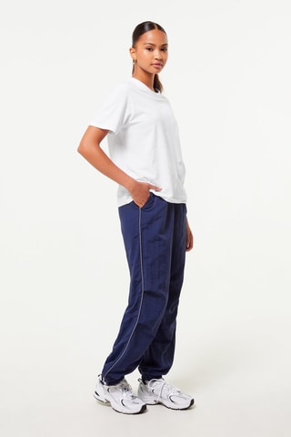 Wijde Joggingbroek Hoge Taille - Marineblauw