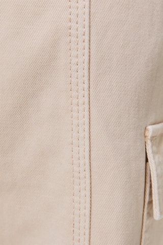 Rechte Jeans Lage Taille - Beige