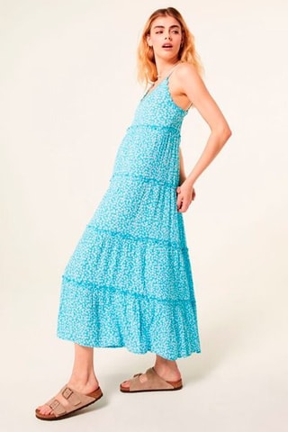 Vestido comprido Turquesa