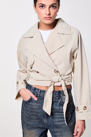 Korte Trenchcoat - Beige