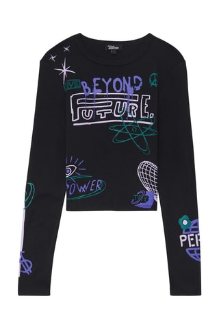 T-shirt 
Zwart