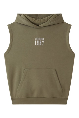 Sweater met Capuchon - Donkerkaki 