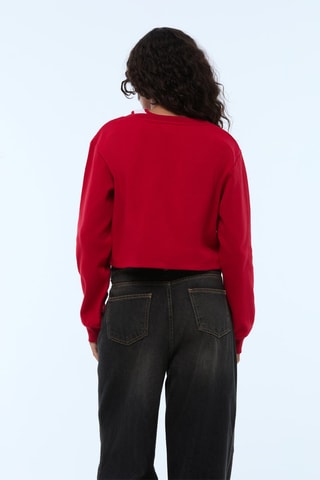 Sweater Trompe l’oeil - Rood