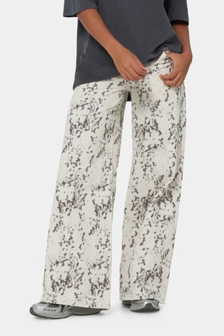 Broek wide legs - Ecru