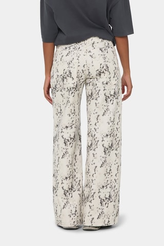 Broek wide legs - Ecru
