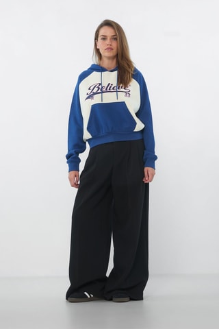 Sweater met capuchon - Blauw