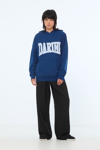 Sweater met capuchon - Blauw