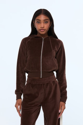 Sweater met capuchon - Bruin