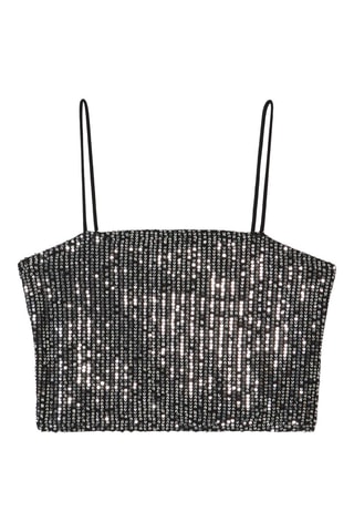 Crop top - Zwart