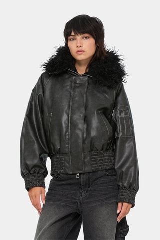 Jack met capuchon - Zwart