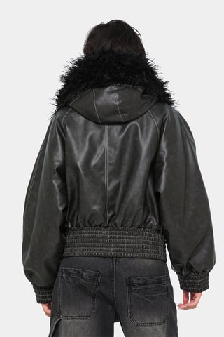Jack met capuchon - Zwart