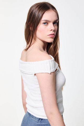Mouwloze Trui - Wit