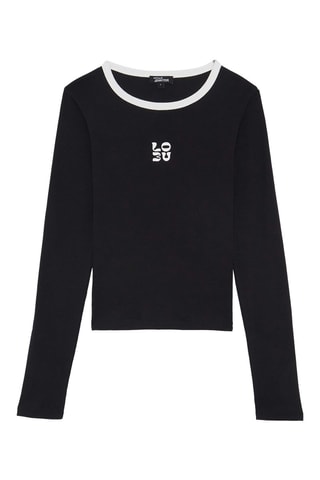 T-shirt 
Zwart