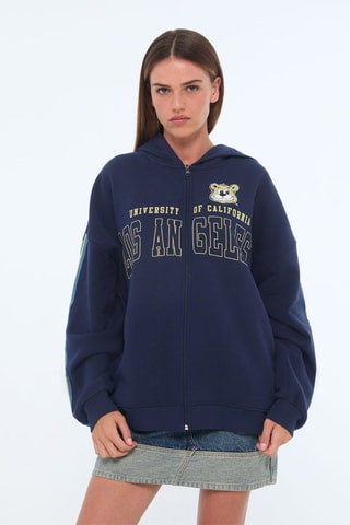 Sweater University Californië - Marineblauw