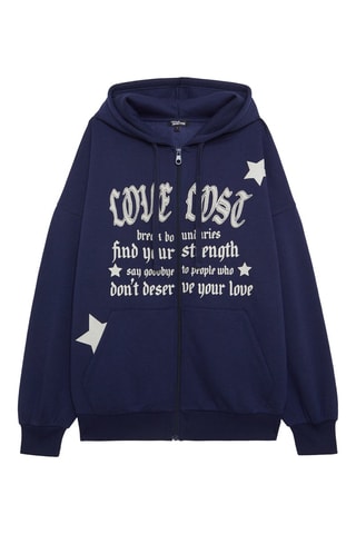 Oversized sweater - Marineblauw