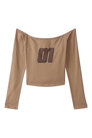 T-shirt - Bruin