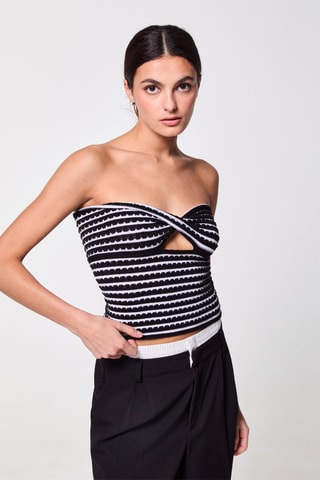 Strapless Top - Zwart