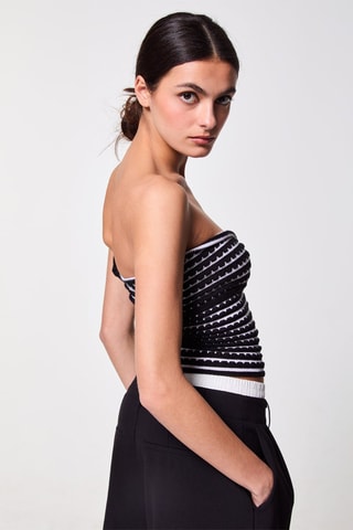 Strapless Top - Zwart