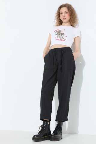 7/8 Broek - Zwart