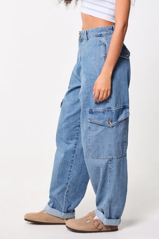 Jeans Skater Cargo - Lichtblauw