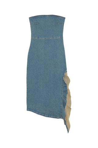 Strapless Spijkerjurk - Denimblauw