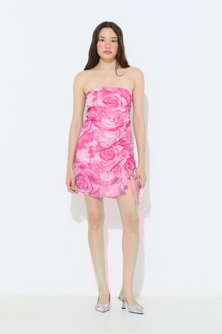Strapless Jurk - Roze