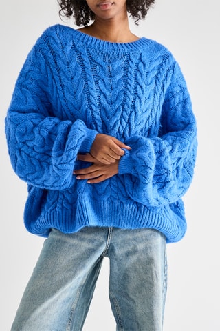 Oversized trui - Koningsblauw