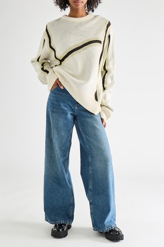 Camisola oversize - Cru