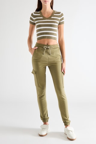 Crop Top - Olijfgroen