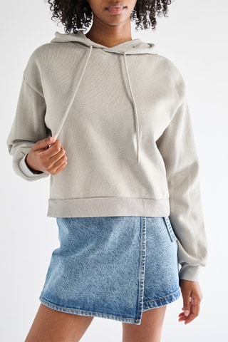 Sweater met Capuchon - Lichtgrijs