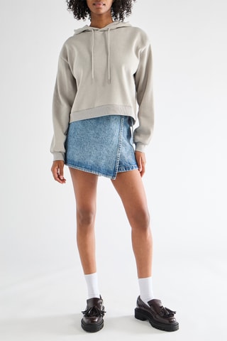 Sweater met Capuchon - Lichtgrijs