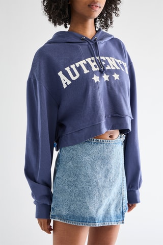 Sweater met Capuchon - Donkerblauw