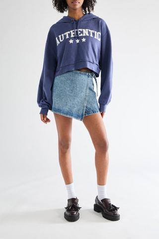 Sweater met Capuchon - Donkerblauw