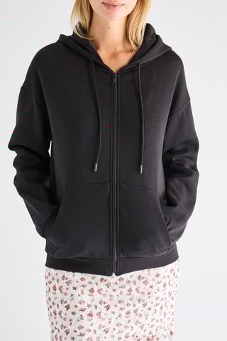 Sweater met Capuchon - Zwart