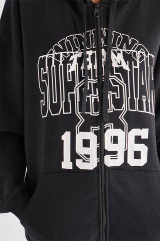 Sweater met Capuchon - Zwart