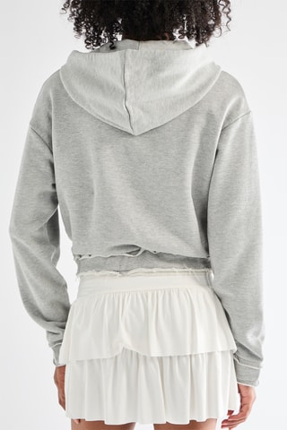 Sweater met Capuchon - Gemêleerd Grijs