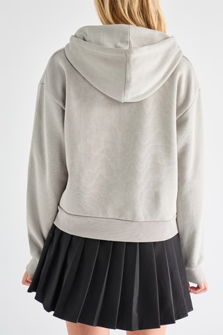 Sweater met Capuchon - Lichtgrijs